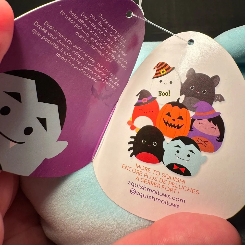 Squishmallows Drake The Vampire 8 inch plush toy